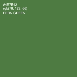 #4E7B42 - Fern Green Color Image