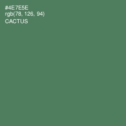 #4E7E5E - Cactus Color Image