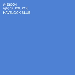 #4E80D4 - Havelock Blue Color Image