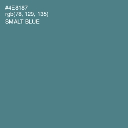 #4E8187 - Smalt Blue Color Image