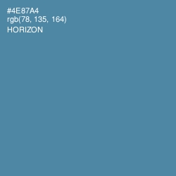 #4E87A4 - Horizon Color Image