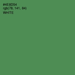 #4E8D54 - Hippie Green Color Image