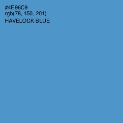 #4E96C9 - Havelock Blue Color Image