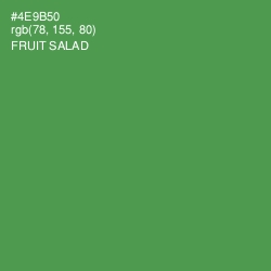 #4E9B50 - Fruit Salad Color Image