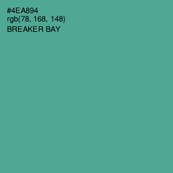 #4EA894 - Breaker Bay Color Image