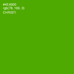 #4EA900 - Christi Color Image