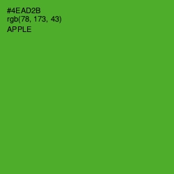 #4EAD2B - Apple Color Image