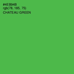#4EB94B - Chateau Green Color Image