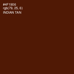 #4F1906 - Indian Tan Color Image