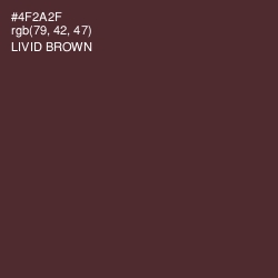 #4F2A2F - Livid Brown Color Image