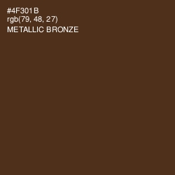 #4F301B - Metallic Bronze Color Image