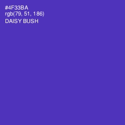 #4F33BA - Daisy Bush Color Image