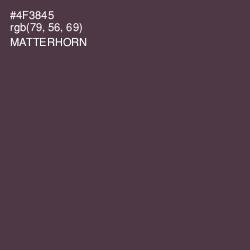 #4F3845 - Matterhorn Color Image