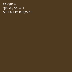 #4F391F - Metallic Bronze Color Image