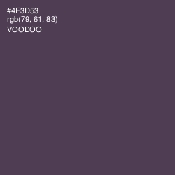 #4F3D53 - Voodoo Color Image