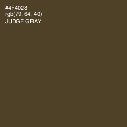 #4F4028 - Judge Gray Color Image