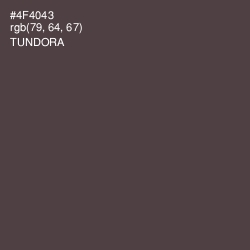 #4F4043 - Tundora Color Image