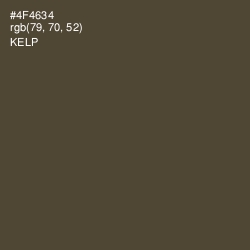 #4F4634 - Kelp Color Image