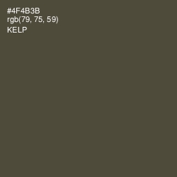 #4F4B3B - Kelp Color Image