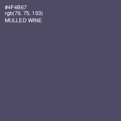 #4F4B67 - Mulled Wine Color Image