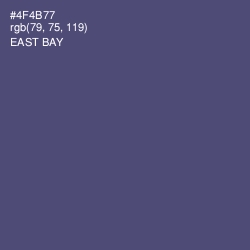 #4F4B77 - East Bay Color Image
