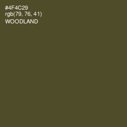 #4F4C29 - Woodland Color Image