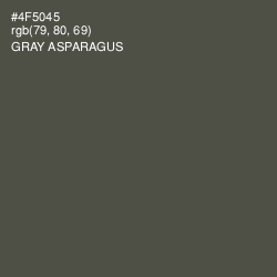 #4F5045 - Gray Asparagus Color Image