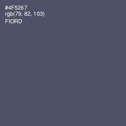 #4F5267 - Fiord Color Image