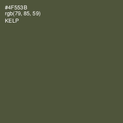 #4F553B - Kelp Color Image
