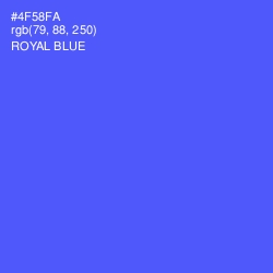 #4F58FA - Royal Blue Color Image