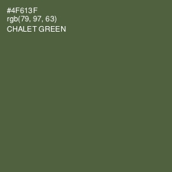 #4F613F - Chalet Green Color Image