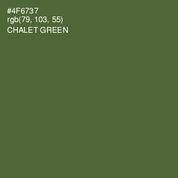 #4F6737 - Chalet Green Color Image