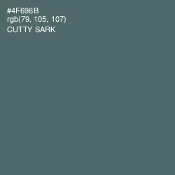 #4F696B - Cutty Sark Color Image
