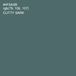 #4F6A6B - Cutty Sark Color Image