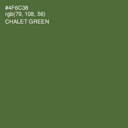 #4F6C38 - Chalet Green Color Image