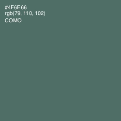 #4F6E66 - Como Color Image