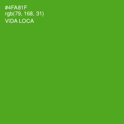 #4FA81F - Vida Loca Color Image