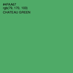 #4FAA67 - Chateau Green Color Image