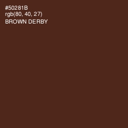 #50281B - Brown Derby Color Image