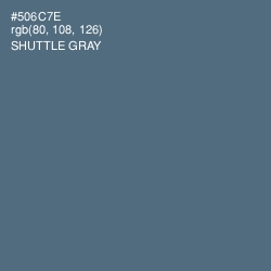 #506C7E - Shuttle Gray Color Image