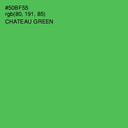 #50BF55 - Chateau Green Color Image