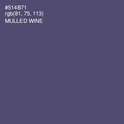 #514B71 - Mulled Wine Color Image