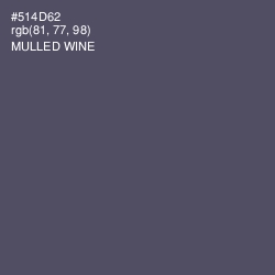 #514D62 - Mulled Wine Color Image