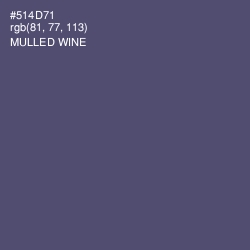 #514D71 - Mulled Wine Color Image