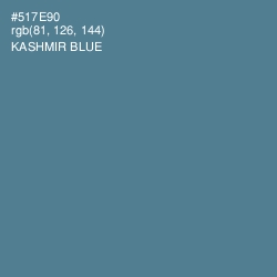 #517E90 - Kashmir Blue Color Image