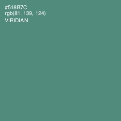 #518B7C - Viridian Color Image