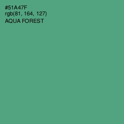 #51A47F - Aqua Forest Color Image