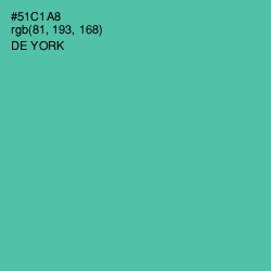 #51C1A8 - De York Color Image