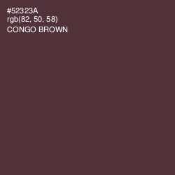 #52323A - Congo Brown Color Image