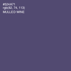 #524A71 - Mulled Wine Color Image